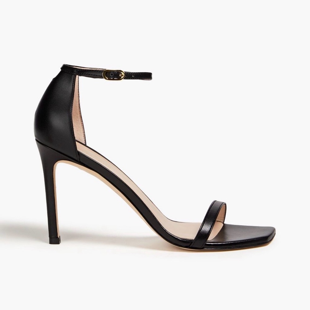 Stuart Weitzman Amelia 95 Black Strap Heels GOOD CONDITION